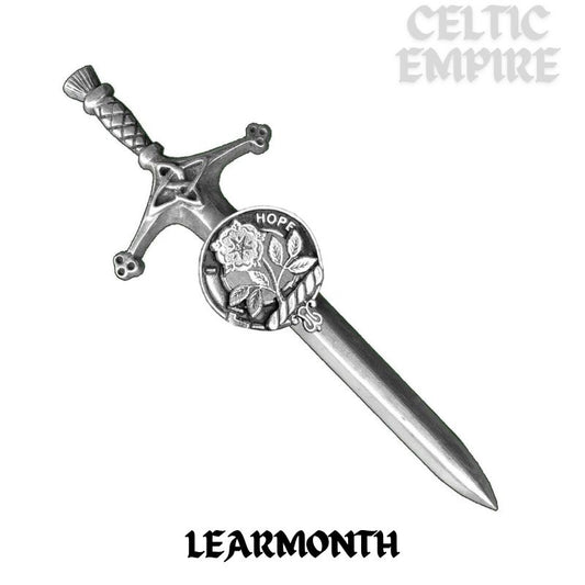 Learmonth Family Clan Crest Kilt Pin, Scottish Pin