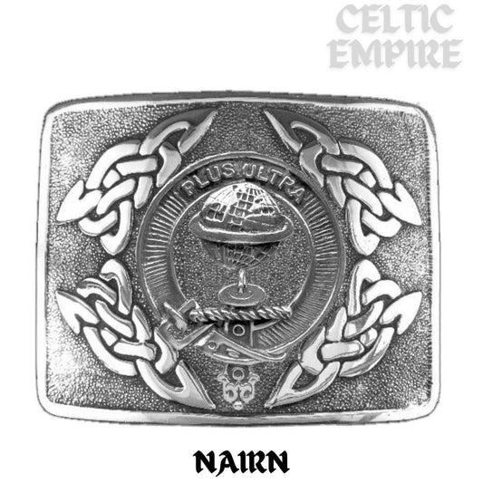 Nairn Family Clan Crest Interlace Kilt Belt Buckle