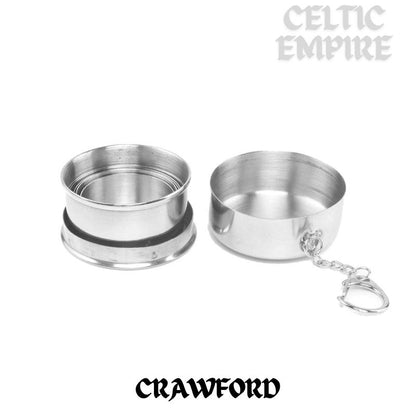 Crawford Scottish Family Clan Crest Folding Cup Key Chain