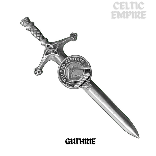 Guthrie Family Clan Crest Kilt Pin, Scottish Pin