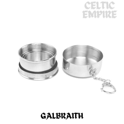 Galbraith Scottish Family Clan Crest Folding Cup Key Chain