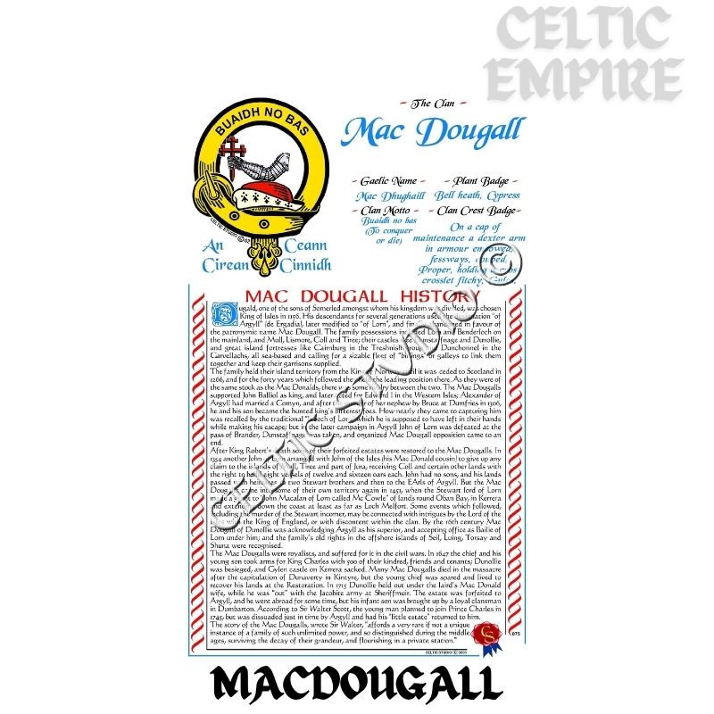 MacDougall Scottish Family Clan History