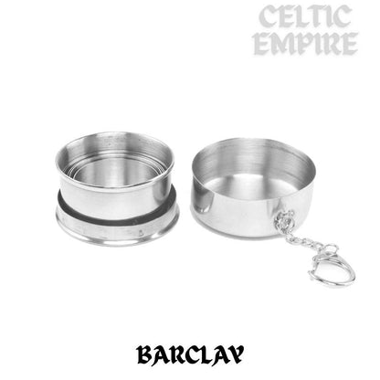Barclay Scottish Family Clan Crest Folding Cup Key Chain