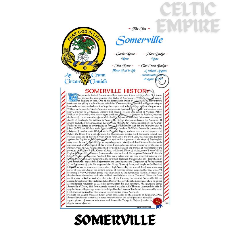 Somerville Scottish Family Clan History