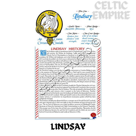 Lindsay Scottish Family Clan History