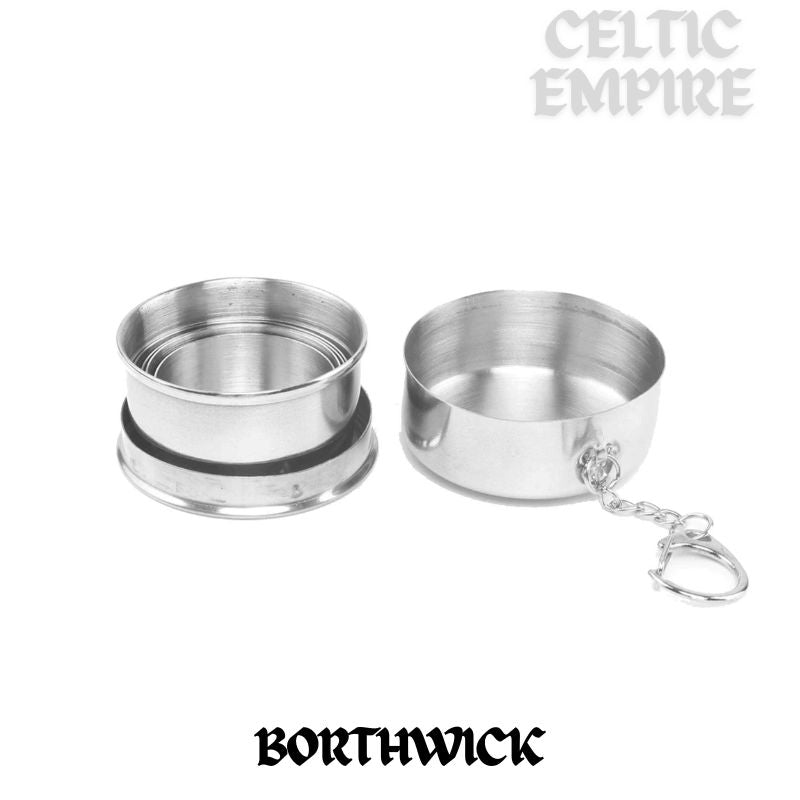 Borthwick Scottish Family Clan Crest Folding Cup Key Chain