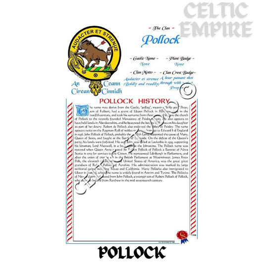 Pollock Scottish Family Clan History