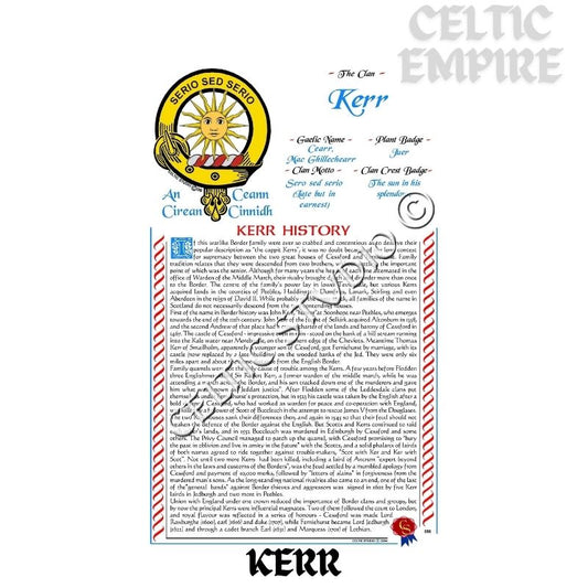 Kerr Scottish Family Clan History