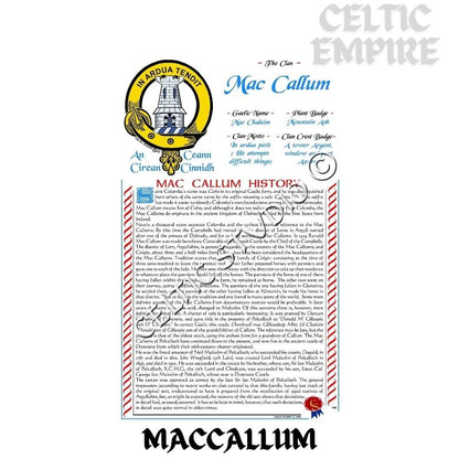 MacCallum Scottish Family Clan History