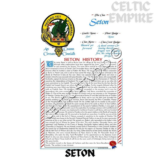 Seton Scottish Family Clan History