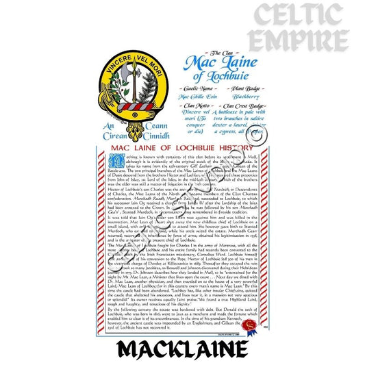 MacLaine Scottish Family Clan History