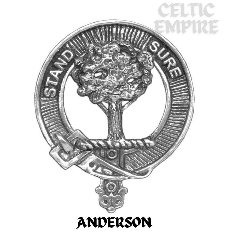Anderson Family Clan Crest Interlace Kilt Belt Buckle