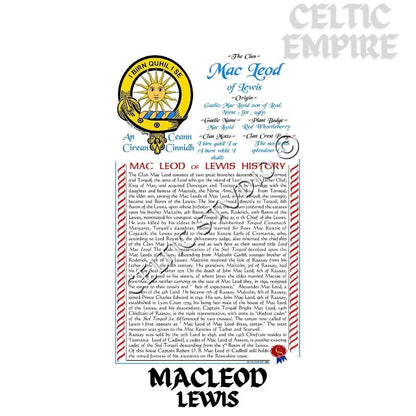 MacLeod (Lewis) Scottish Family Clan History