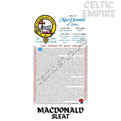 MacDonald (Sleat) Scottish Family Clan History