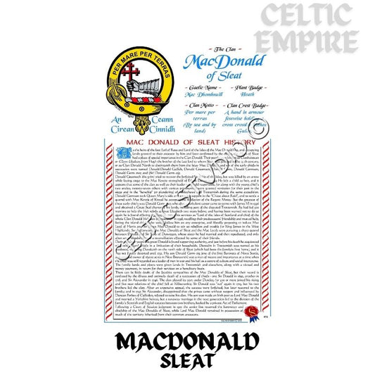MacDonald (Sleat) Scottish Family Clan History