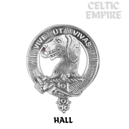 Hall Family Clan Crest Scottish Cap Badge