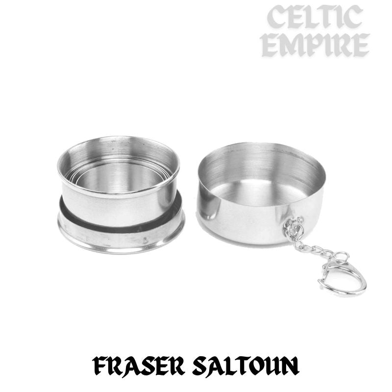 Fraser Saltoun Scottish Family Clan Crest Folding Cup Key Chain