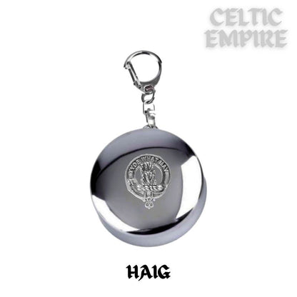 Haig Scottish Family Clan Crest Folding Cup Key Chain