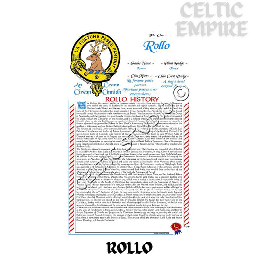 Rollo Scottish Family Clan History