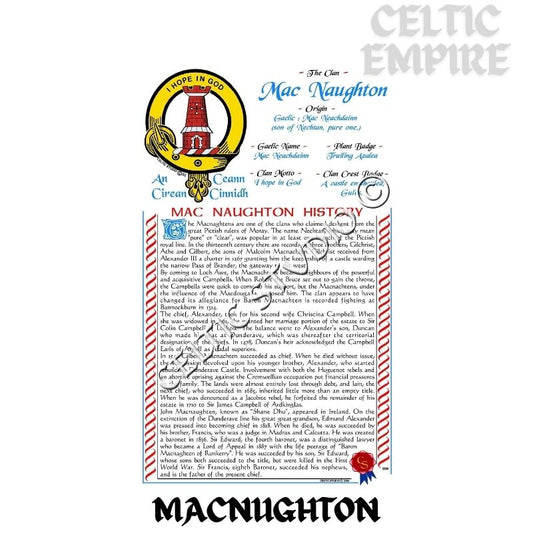 MacNaughton Scottish Family Clan History