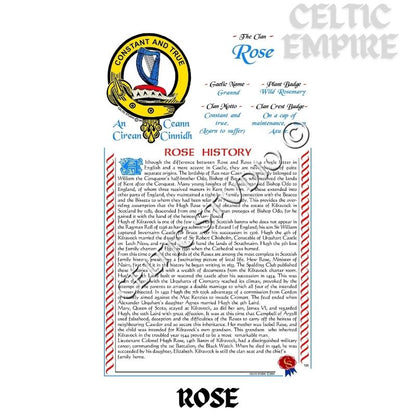Rose Scottish Family Clan History