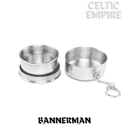Bannerman Scottish Family Clan Crest Folding Cup Key Chain