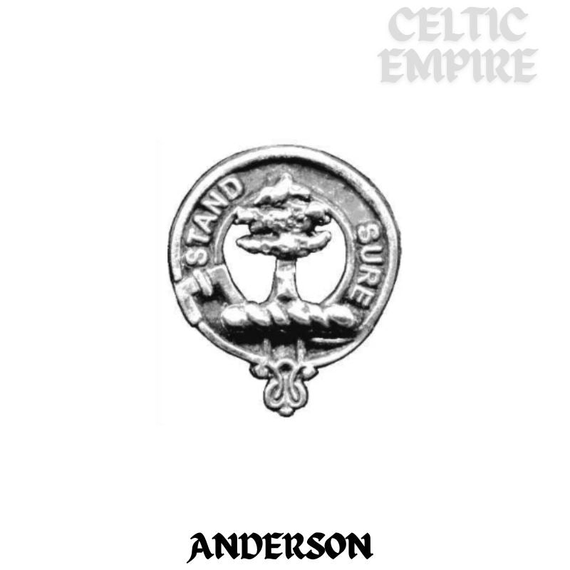 Anderson Family Clan Crest Interlace Drop Pendant