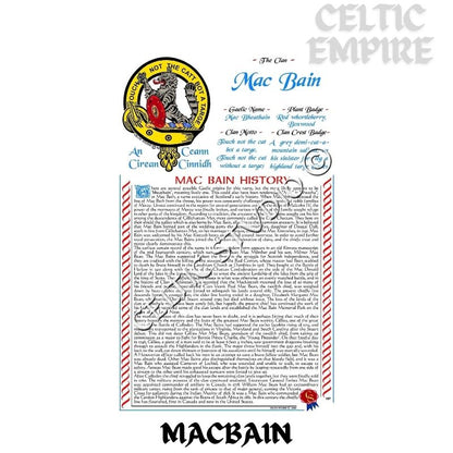 MacBain Scottish Family Clan History