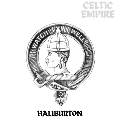 Haliburton Family Clan Crest Scottish Cap Badge