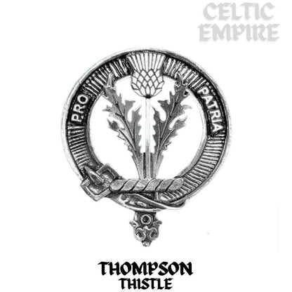 Thompson (Thistle) Family Clan Crest Interlace Kilt Belt Buckle