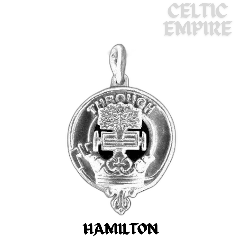 Hamilton Family Clan Crest Scottish Pendant