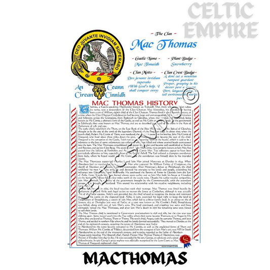 MacThomas Scottish Family Clan History