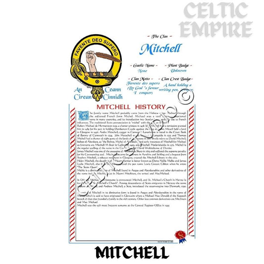 Mitchell Scottish Family Clan History