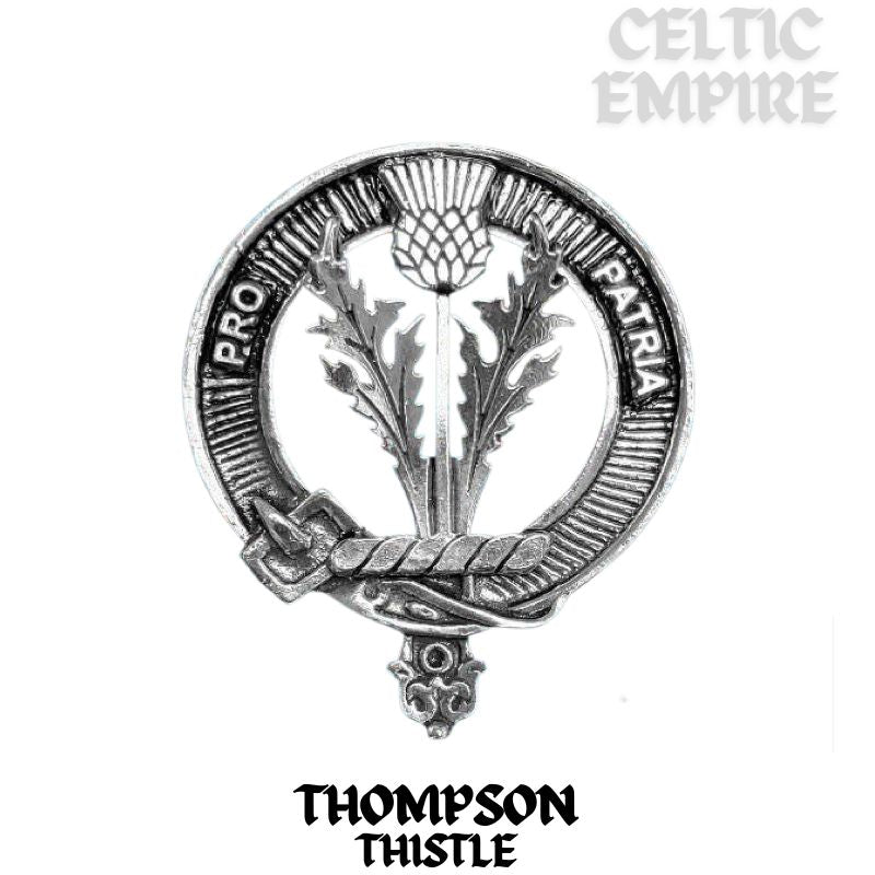 Thompson (Thistle) Scottish Family Clan Crest Badge Tankard