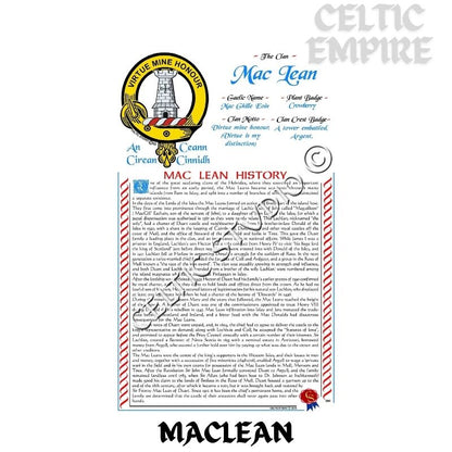MacLean Scottish Family Clan History