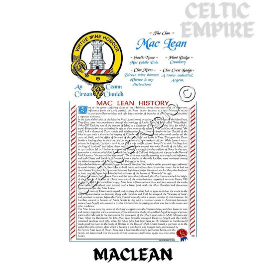 MacLean Scottish Family Clan History