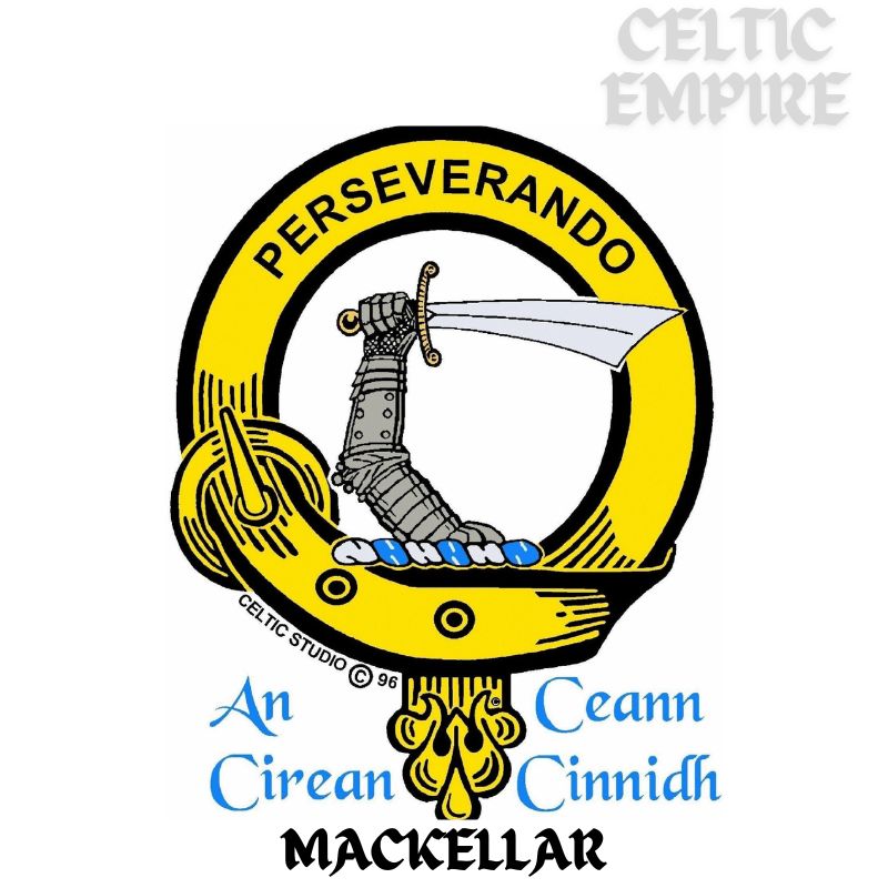 Mackellar Family Clan Crest Decal | Custom Scottish Heritage Car & Laptop Stickers