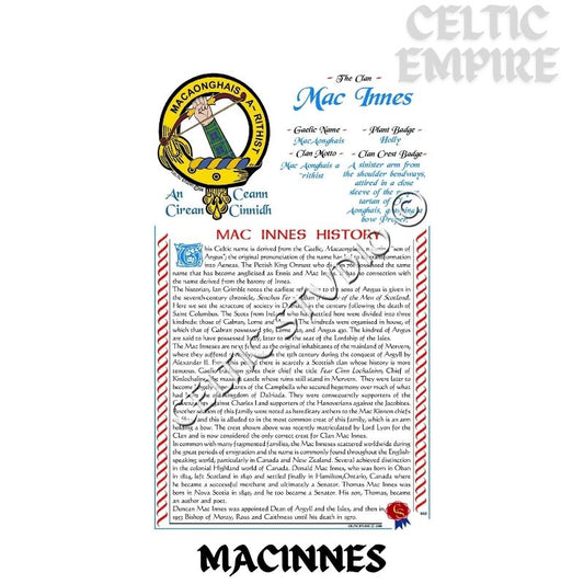 MacInnes Scottish Family Clan History