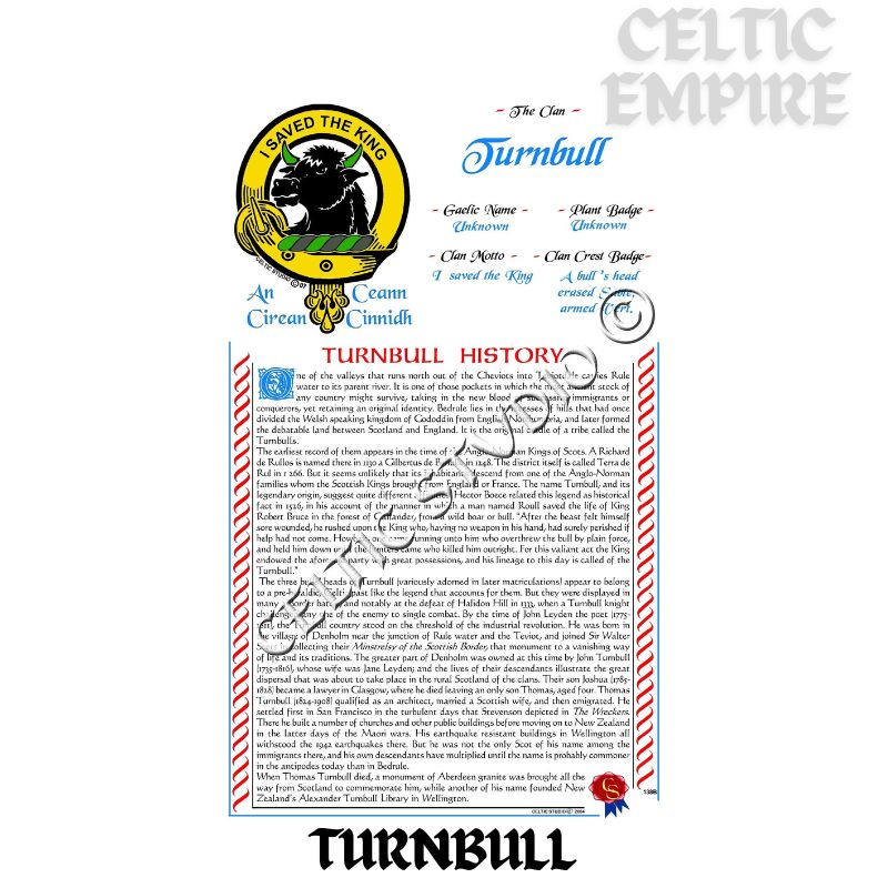 Turnbull Scottish Family Clan History