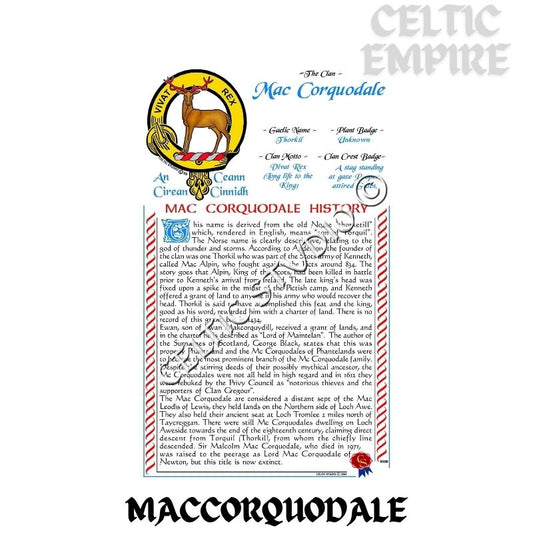 MacCorquodale Scottish Family Clan History