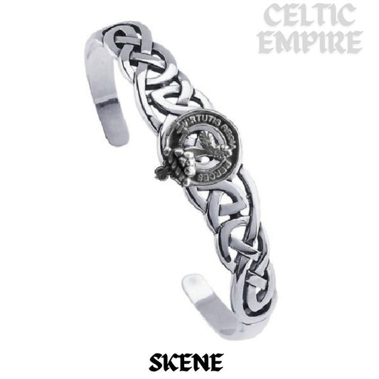 Skene Family Clan Crest Celtic Cuff Bracelet