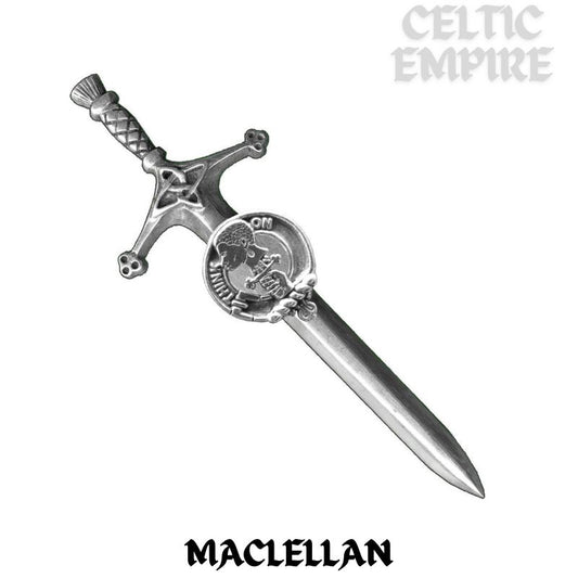 MacLellan Family Clan Crest Kilt Pin, Scottish Pin
