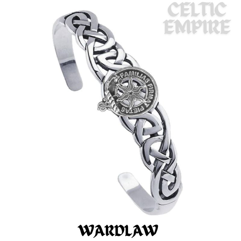 Wardlaw Family Clan Crest Celtic Cuff Bracelet