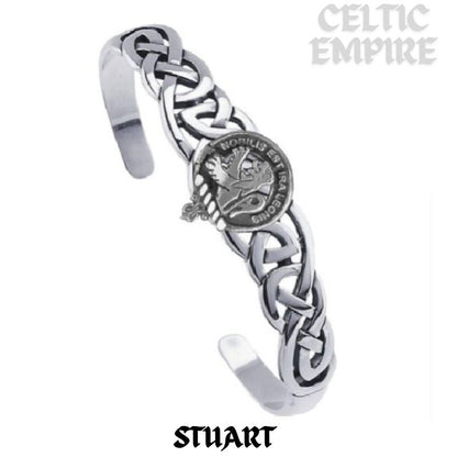 Stuart Family Clan Crest Celtic Cuff Bracelet