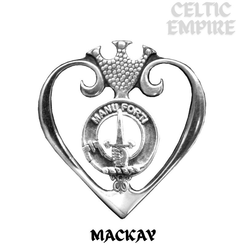 MacKay Family Clan Crest Luckenbooth Brooch or Pendant