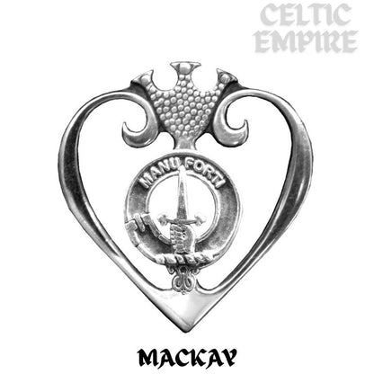 MacKay Family Clan Crest Luckenbooth Brooch or Pendant