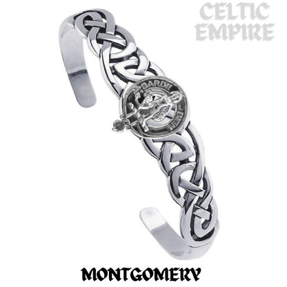 Montgomery Family Clan Crest Celtic Cuff Bracelet