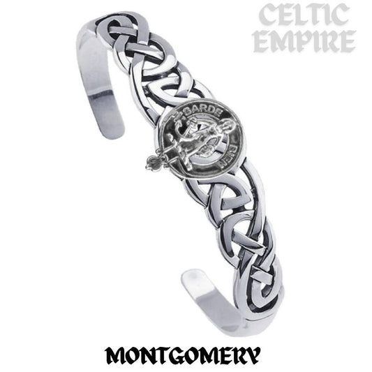 Montgomery Family Clan Crest Celtic Cuff Bracelet