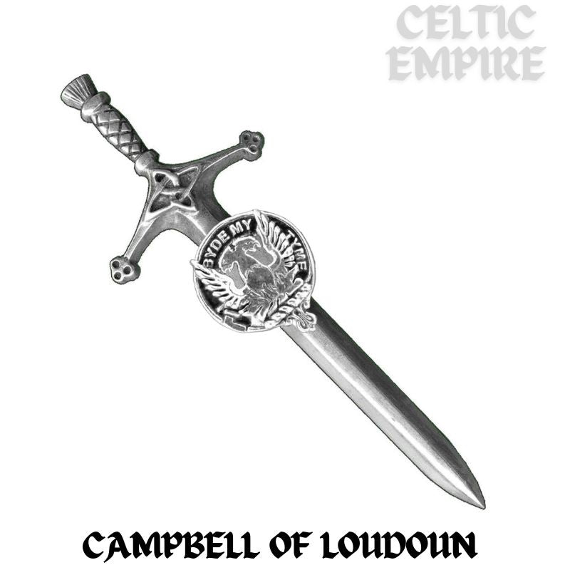 Campbell Loudoun Family Clan Crest Kilt Pin, Scottish Pin