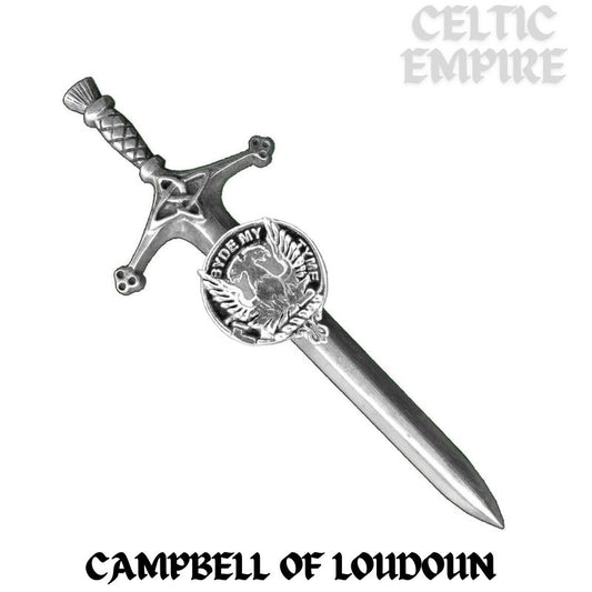 Campbell Loudoun Family Clan Crest Kilt Pin, Scottish Pin